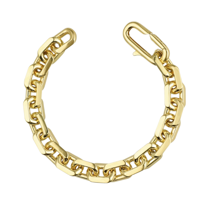 Eterna Köşeli Halka Zincir Cetaş Altın Bileklik - Cetaş 