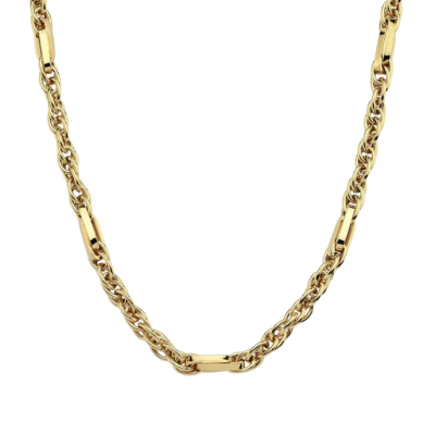 Eterna Köşeli Plaka Cetaş Altın Kolye - 1