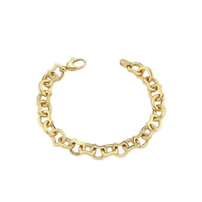 Eterna Köşeli Zincir Cetaş Altın Bileklik - Cetaş 