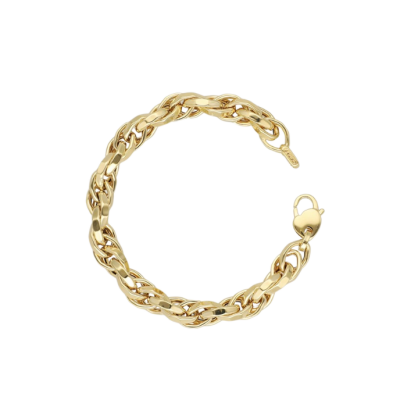 Eterna Köşeli Zincir Cetaş Altın Düğüm Bileklik - 1