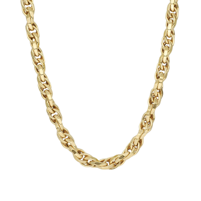 Eterna Köşeli Zincir Cetaş Altın Düğüm Kolye - Cetaş 