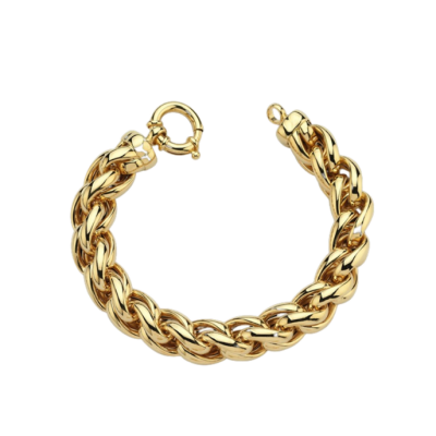 Eterna Örgü Zincir Cetaş Altın Bileklik - 1