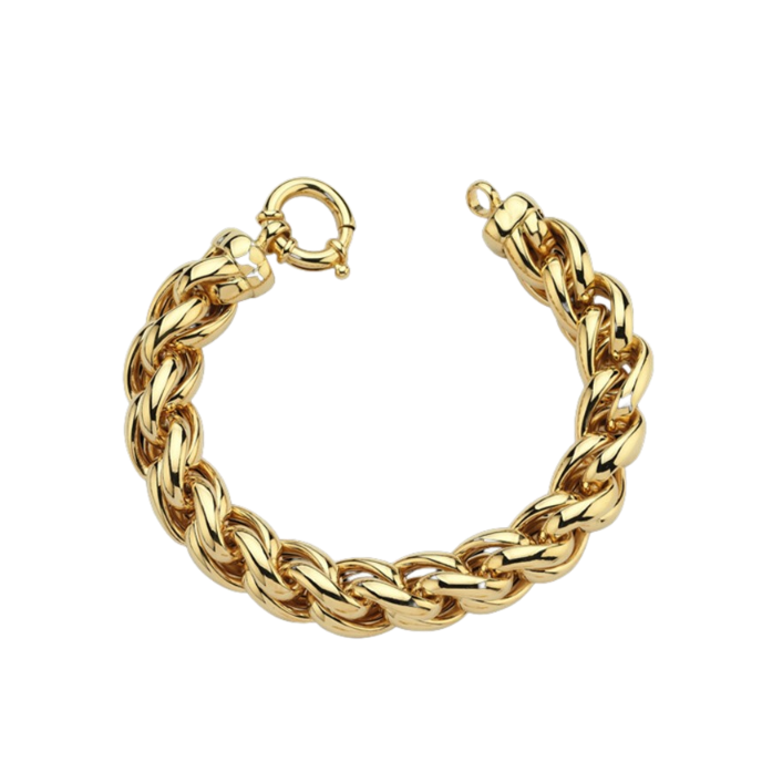 Eterna Örgü Zincir Cetaş Altın Bileklik - Cetaş 