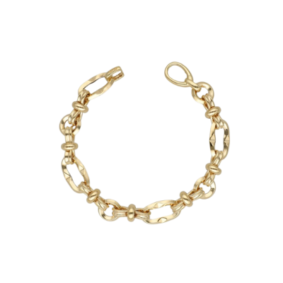 Eterna Oval Düğümlü Cetaş Altın Bileklik - 1