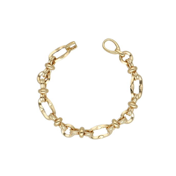 Eterna Oval Düğümlü Cetaş Altın Bileklik - Cetaş 