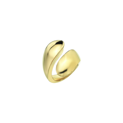 Eterna Oval Uçlu Sarmal Cetaş Altın Yüzük - 1