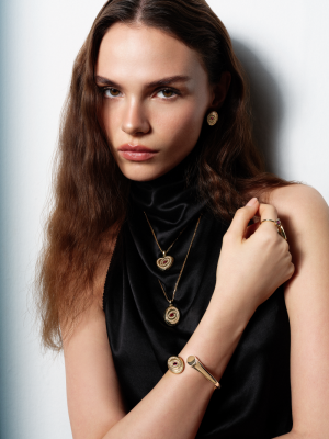 Eterna Pembe Taşlı Göz Cetaş Altın Bileklik - Cetaş (1)