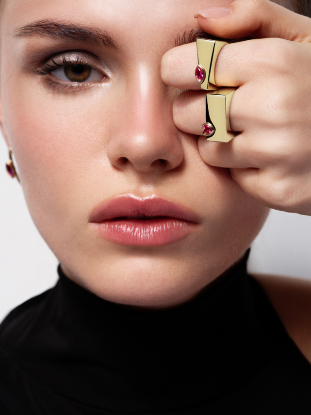 Eterna Taş Detaylı Göz Cetaş Altın Yüzük - Cetaş (1)