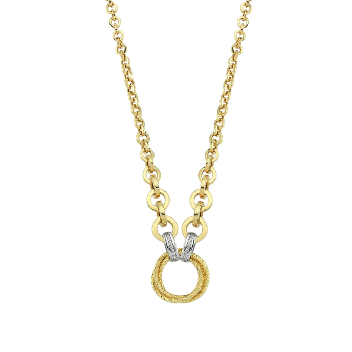 Eterna Taşlı Düğüm Cetaş Altın Kolye - Cetaş 