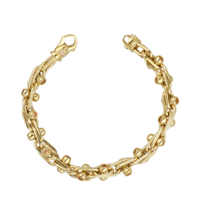 Eterna Toplu Zincir Cetaş Altın Bileklik - 1