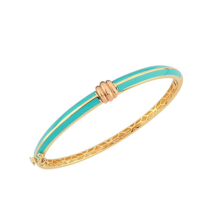 Eterna Turkuaz Mineli Cetaş Altın Kelepçe - Cetaş 