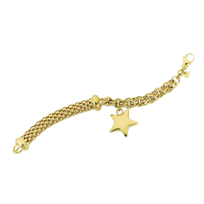 Eterna Yıldız Charmlı Cetaş Altın Bileklik - 1