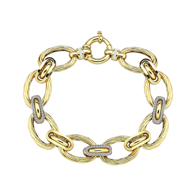 Eterna Zincir Halka Cetaş Altın Bileklik - Cetaş 