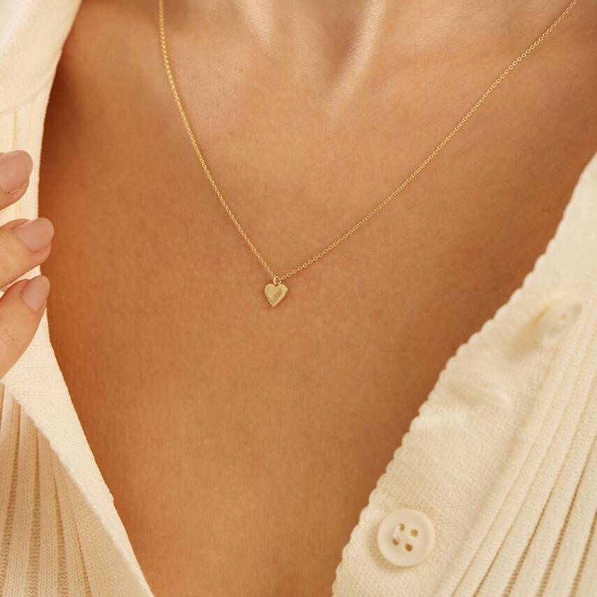 Forse Zincirli Kalp Altın Kolye - Semih Haşhaş Kuyumculuk