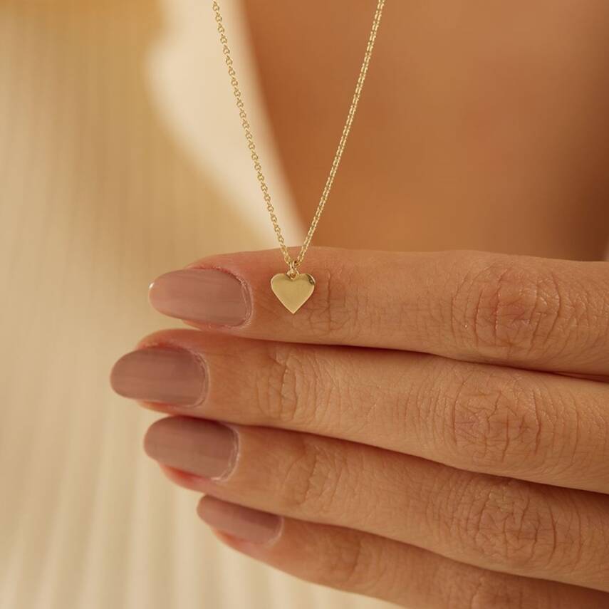 Forse Zincirli Kalp Altın Kolye - Semih Haşhaş Kuyumculuk (1)