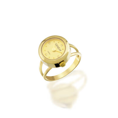 Geneve Altın Mini Saat Yüzük - Semih Haşhaş Kuyumculuk