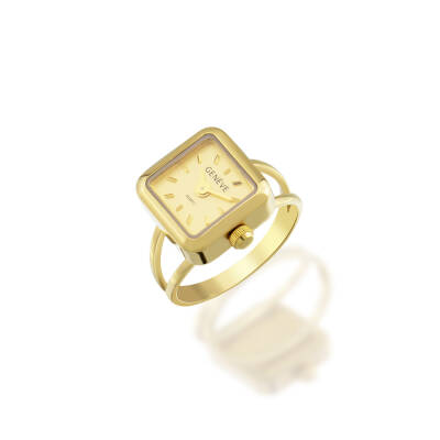 Geneve Minimal Altın Saat Yüzük - Semih Haşhaş Kuyumculuk