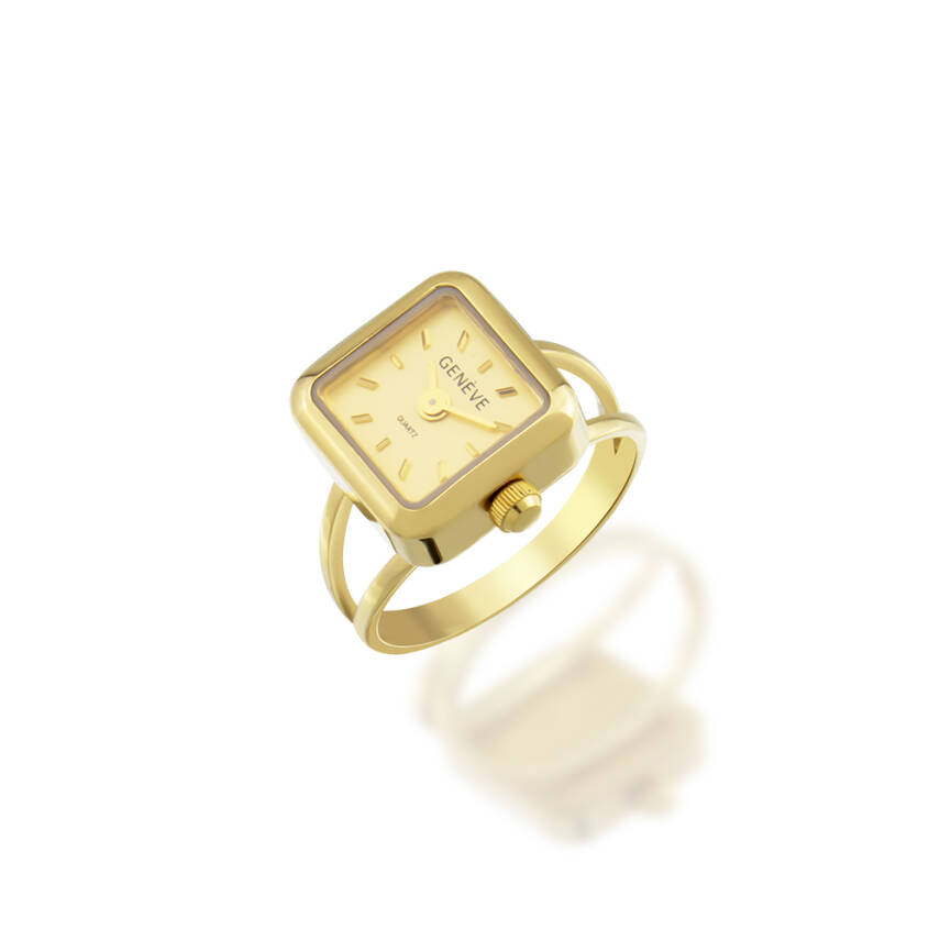 Geneve Minimal Altın Saat Yüzük - Semih Haşhaş Kuyumculuk