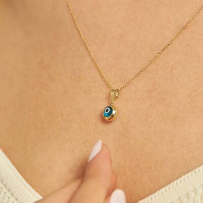 Göz Boncuklu Altın Kolye - 1