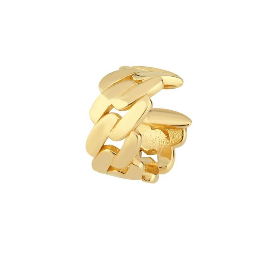 Gurmet Zincir Altın Earcuff Küpe - Semih Haşhaş Kuyumculuk