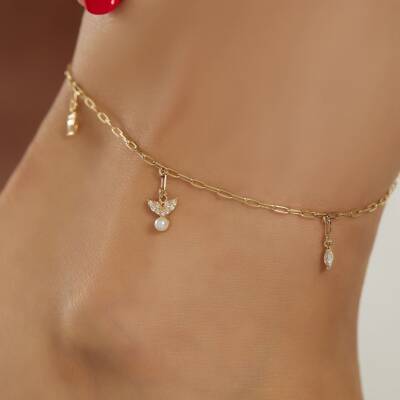 İnci Balık Altın Halhal - 1