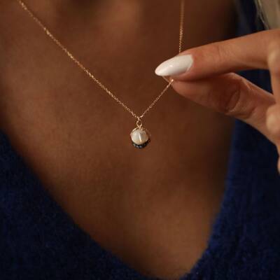 İnci Tanem Altın Kolye - 1