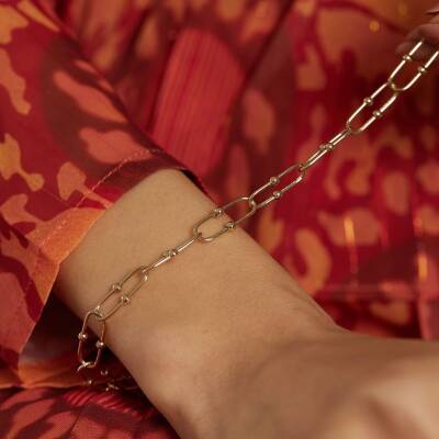 İtalyan Ataş Altın Bileklik - 2