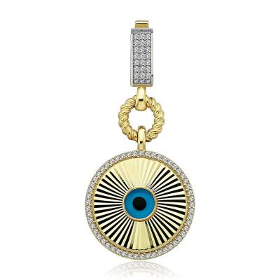 Kalemli Nazar Boncuklu Kolye Ve Bileklik Ucu Charm - 2