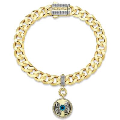 Kalemli Nazar Boncuklu Kolye Ve Bileklik Ucu Charm - 3