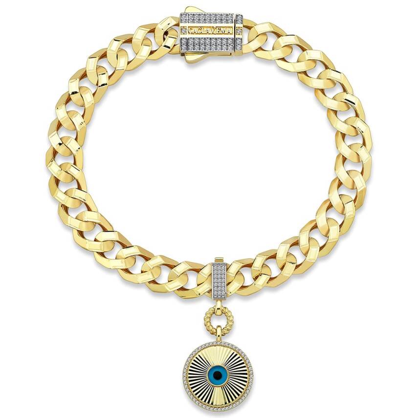 Kalemli Nazar Boncuklu Kolye Ve Bileklik Ucu Charm - 3