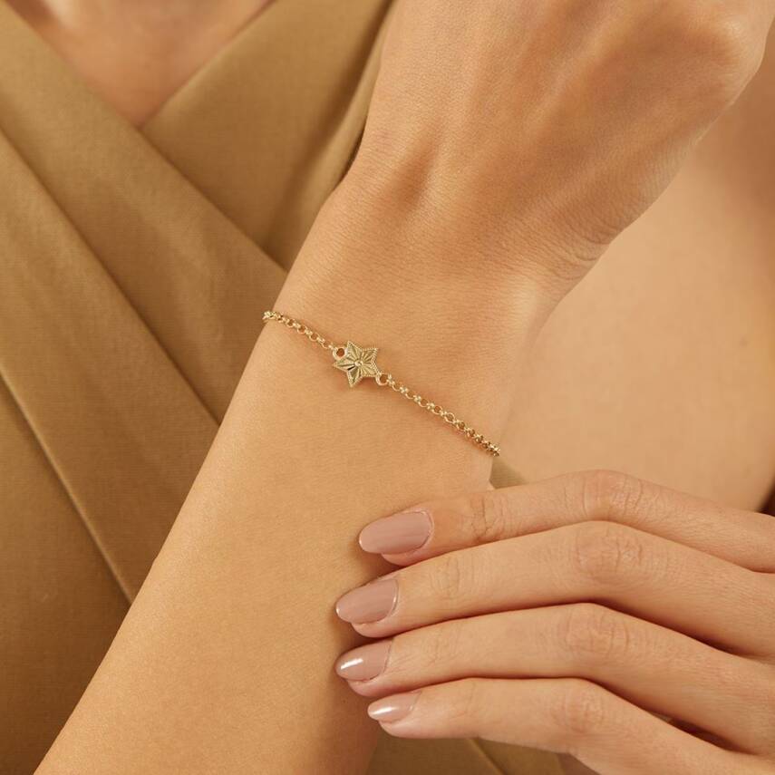 Kalemli Yıldız Minimal Altın Bileklik - Semih Haşhaş Kuyumculuk (1)