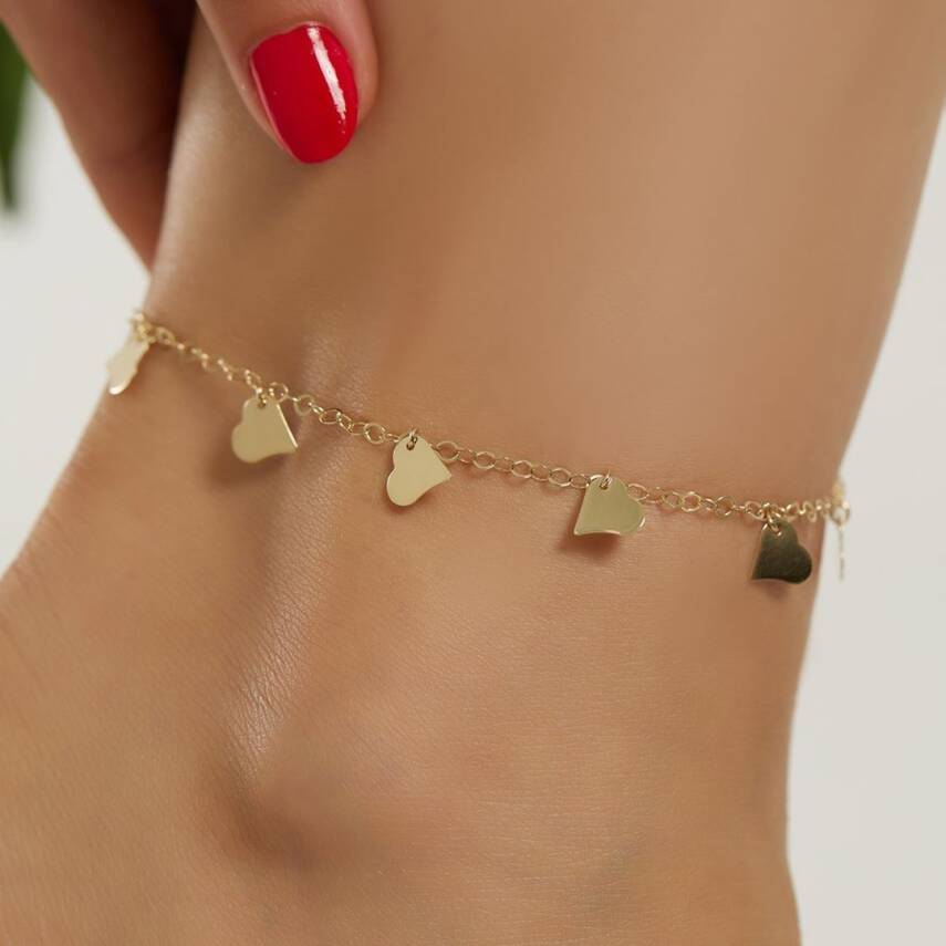 Kalp Sallantılı Altın Halhal - Semih Haşhaş Kuyumculuk