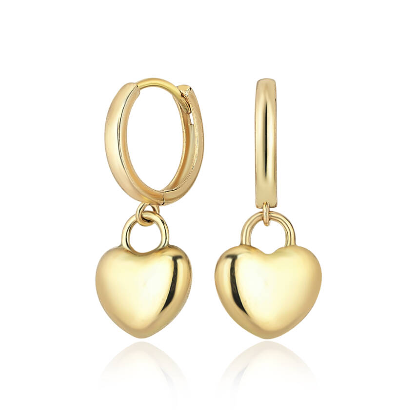 Kalpli Halka Altın Küpe - Semih Haşhaş Kuyumculuk