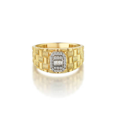 Kasnak Baget Altın Yüzük - 2