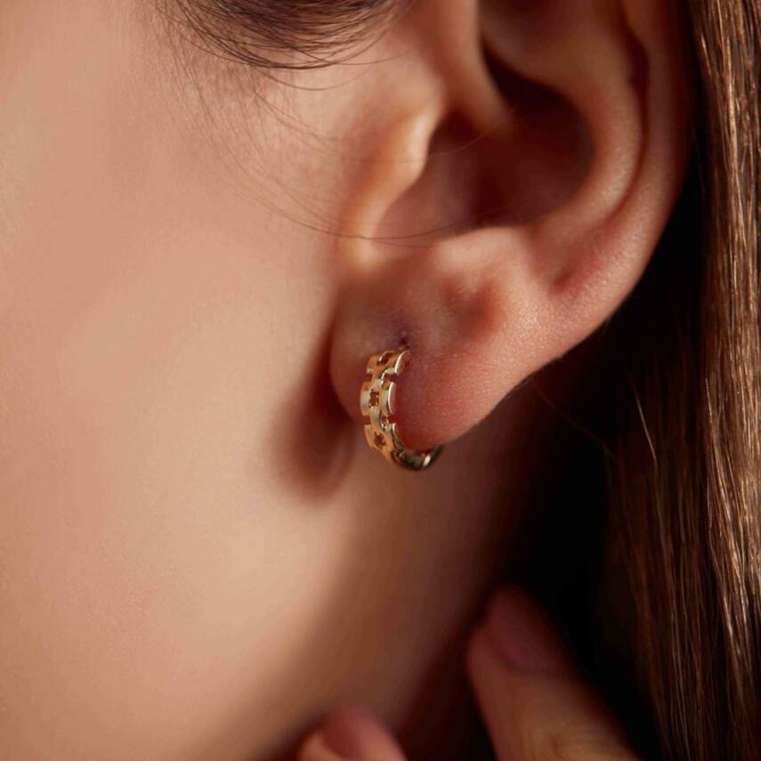 Kemer Halka Altın Küpe - Semih Haşhaş Kuyumculuk