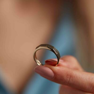 Köşegen Taşsız Yüzük - 2