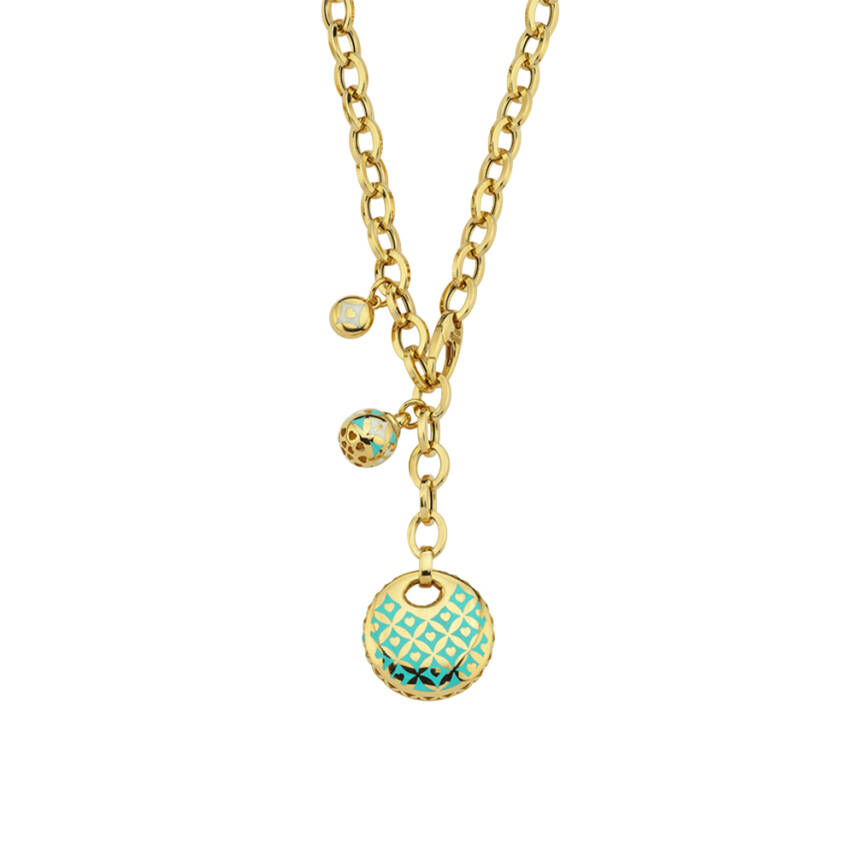 Kozmos Kalp Detaylı Cetaş Altın Kolye - Cetaş 