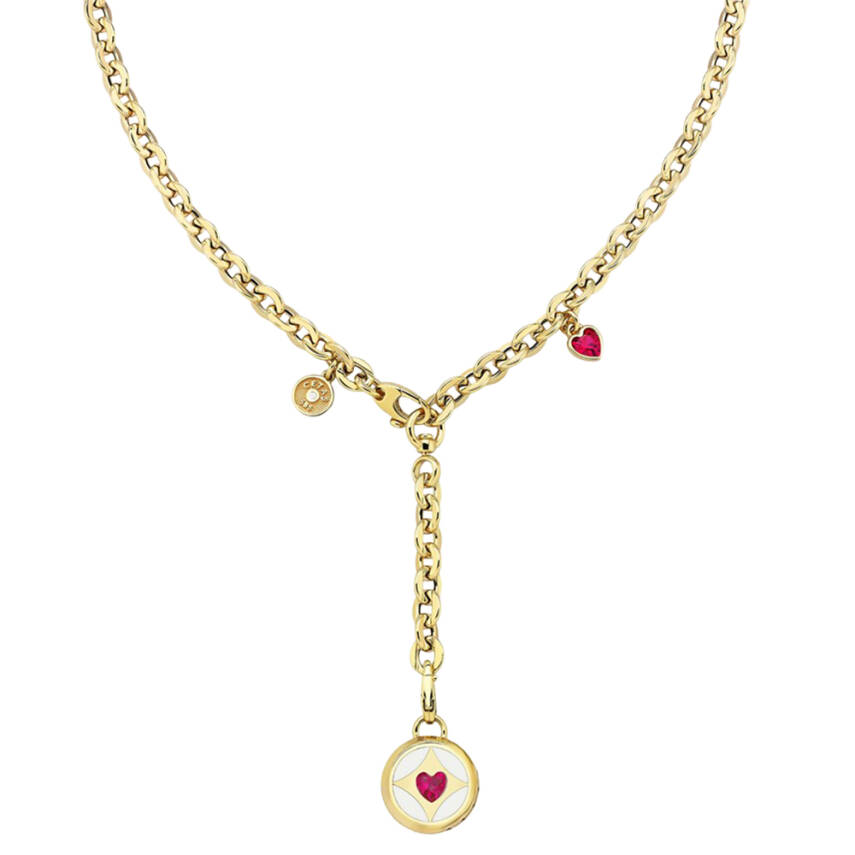 Kozmos Pembe Kalpli Cetaş Altın Kolye - Cetaş 