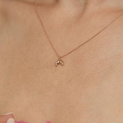 Kruvasan Altın Kolye - 1