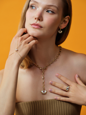 Lotus Beyaz Mineli Cetaş Yüzük - Cetaş (1)