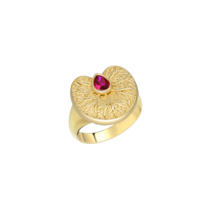 Lotus Damarlı Cetaş Yüzük - Cetaş 