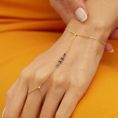 Mavi Taşlı Altın Şahmeran - 1