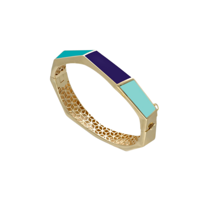  Minima Mineli Geometrik Altın Cetaş Kelepçe - Cetaş 