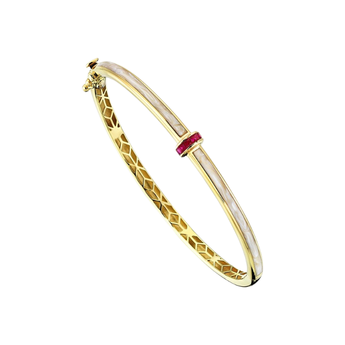  Minima Sedef Mineli Altın Cetaş Kelepçe - Cetaş 