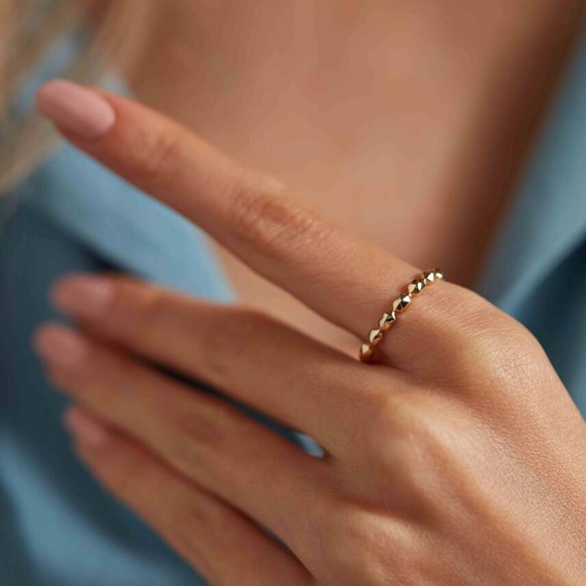 Minimal Altıgen Altın Yüzük - Semih Haşhaş Kuyumculuk (1)