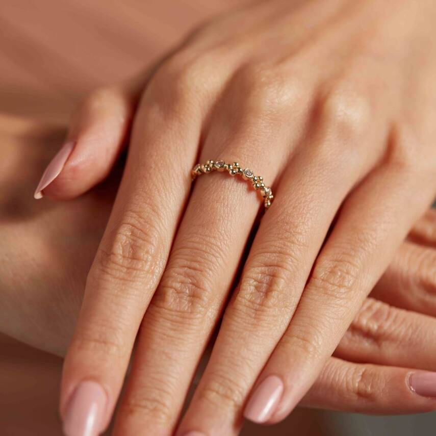 Minimal Toplu Altın Yüzük - Semih Haşhaş Kuyumculuk (1)