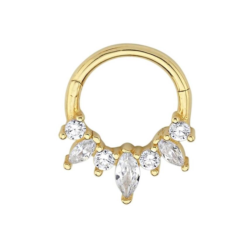 Oval Ve Yuvarlak Taşlı Tasarım Altın Helix - Semih Haşhaş Kuyumculuk