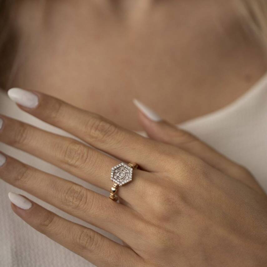 Penta Altın Yüzük - 1