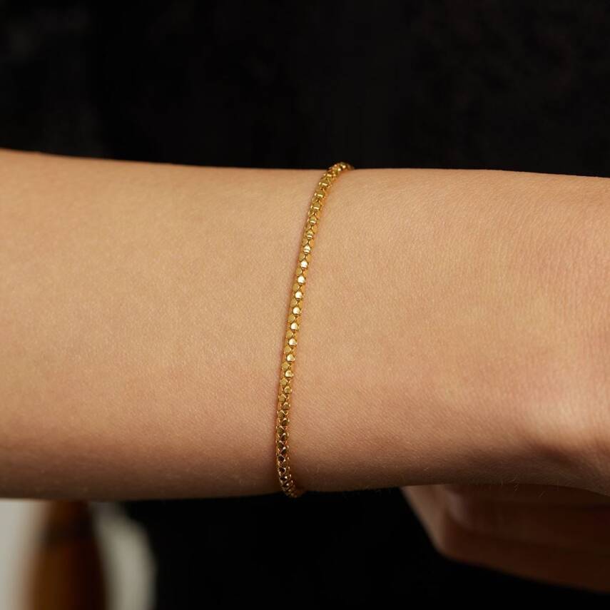 Pullu Minimal Altın Bileklik - Semih Haşhaş Kuyumculuk