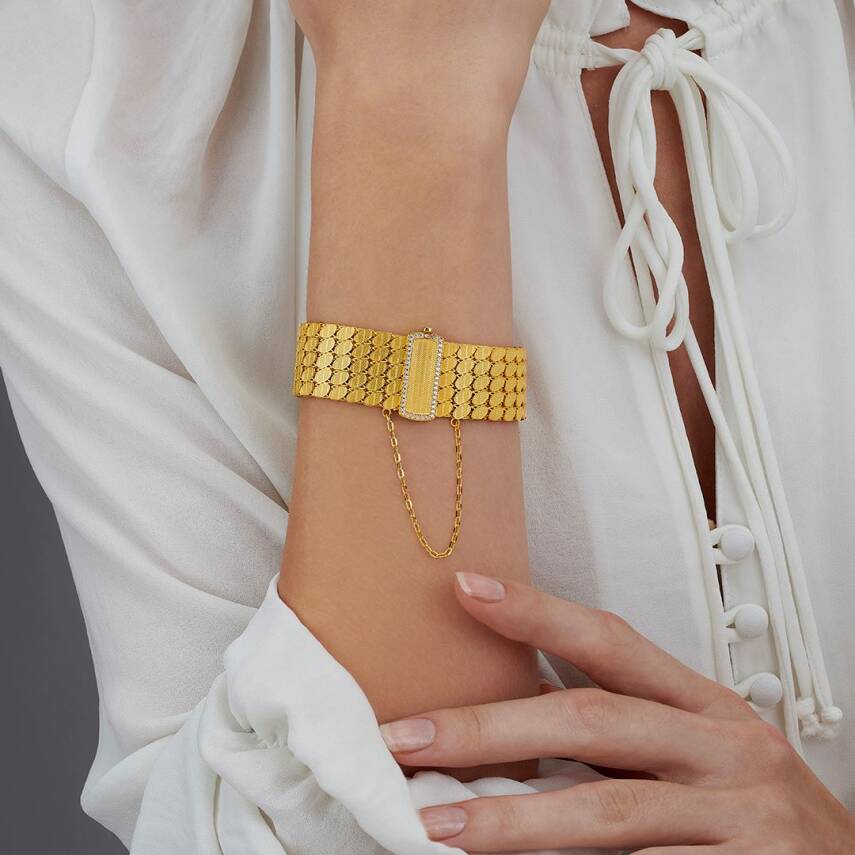 Pullu Model 5 Sıra Altın Bileklik - 1